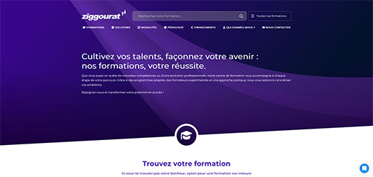Développement du site Ziggourat